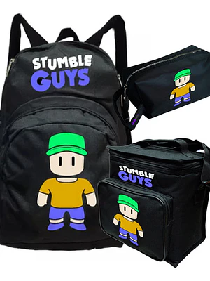 Pack Stumble Guys Games Mochila Lonchera Estuche Grafimax