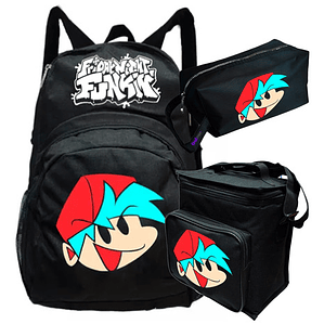 Pack Friday Night Funkin Mochila Lonchera Estuche Grafimax
