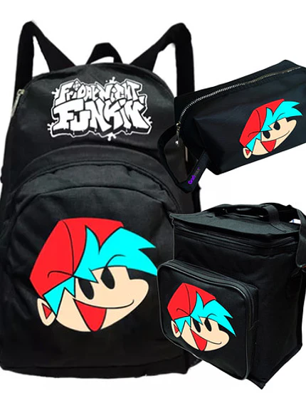 Pack Friday Night Funkin Mochila Lonchera Estuche Grafimax 1
