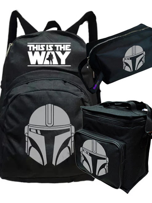 Pack Mandalorian The Way Mochila Lonchera Estuche Grafimax 1