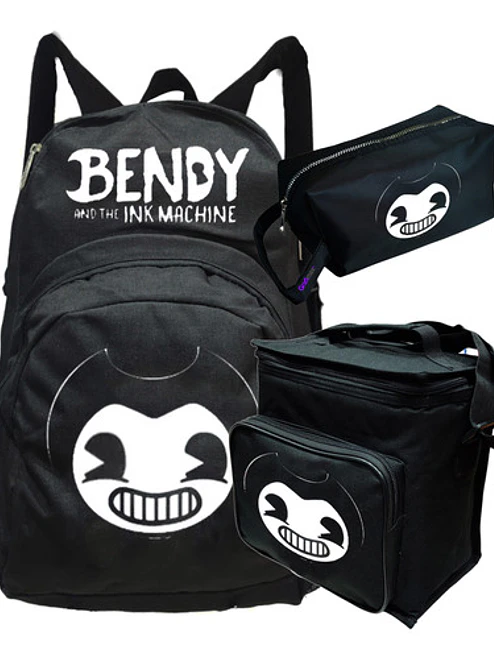 Mochila Bendy And The Ink Pack Lonchera Estuche Grafimax 1