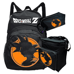 Mochila Goku Silueta Dbz Pack Lonchera Estuche Grafimax