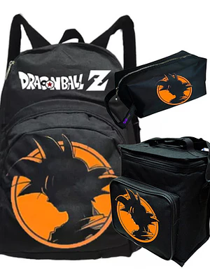 Mochila Goku Silueta Dbz Pack Lonchera Estuche Grafimax