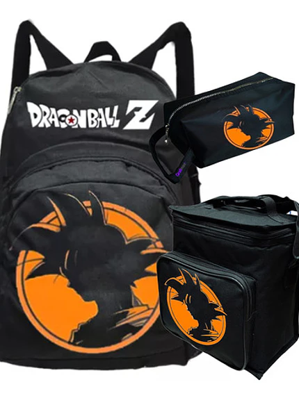 Mochila Goku Silueta Dbz Pack Lonchera Estuche Grafimax 1