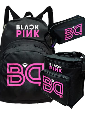 Mochila Blackpink Bp K - Pop Pack Lonchera Estuche Grafimax