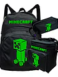 Mochila Creeper Minecraft Pack Lonchera Estuche Grafimax - Miniatura 1
