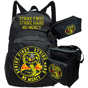 Mochila Cobra Kai No Mercy Pack Lonchera Estuche Grafimax