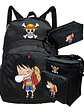 Mochila Luffy Sleeping Anime Pack Lonchera Estuche Grafimax - Miniatura 1