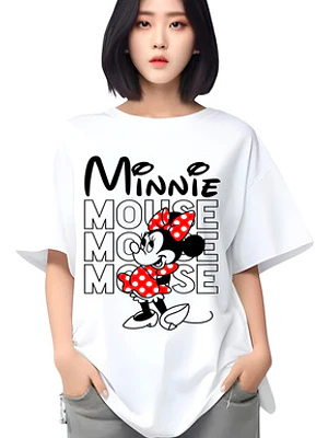Polera Oversize Minnie Mouse Caricaturas Grafimax