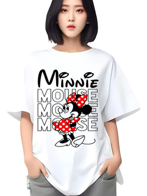 Polera Oversize Minnie Mouse Caricaturas Grafimax 1