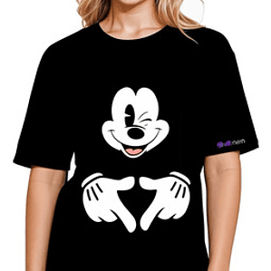 Polera Mickey Mouse Guiño Caricaturas Grafimax