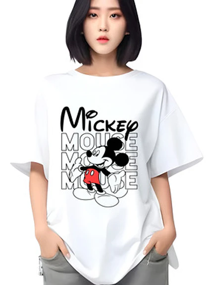 Polera Oversize Mickey Mouse Caricaturas Grafimax 1