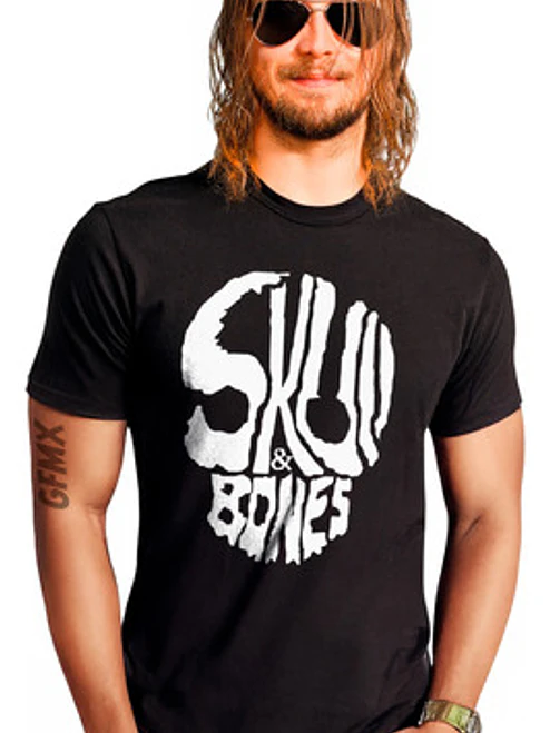 Polera Calavera Skull And Bones Urbana Hombre Grafimax 1