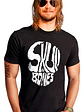 Polera Calavera Skull And Bones Urbana Hombre Grafimax - Miniatura 1