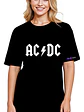Polera Mujer Acdc Rock Oversize Grafimax - Miniatura 1