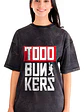 Polera Mujer Todo Bunkers Efecto Jeans Desgastada Grafimax - Miniatura 1