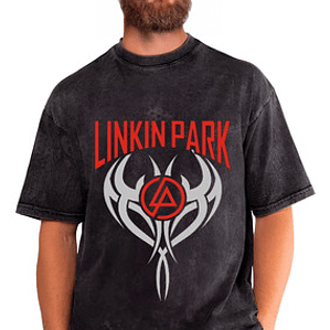 Polera Linkin Park Efecto Jeans Desgastada Grafimax