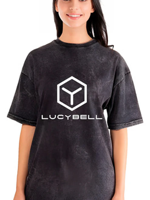 Polera Mujer Lucybell Efecto Jeans Desgastada Grafimax 1