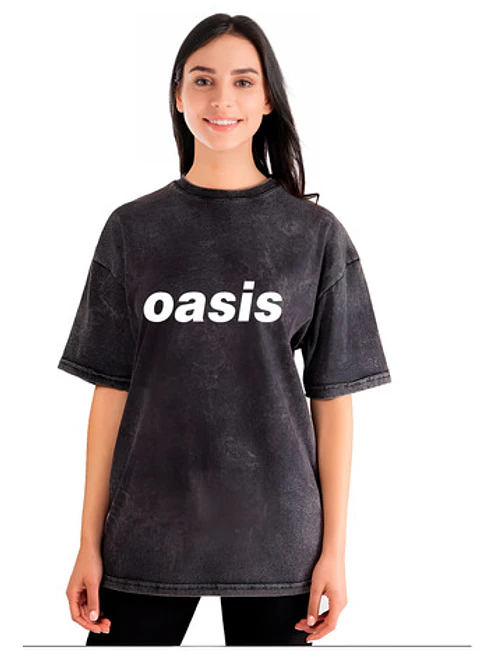 Polera Mujer Oasis Efecto Jeans Desgastada Grafimax 1