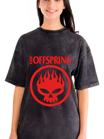 Polera Mujer The Offspring Efecto Jeans Desgastada Míºsica Grafimax 1