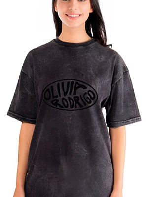 Polera Mujer Olivia Rodrigo Efecto Desgastada Música - Grafimax