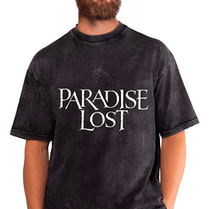 Polera Paradise Lost Efecto Jeans Desgastada Grafimax