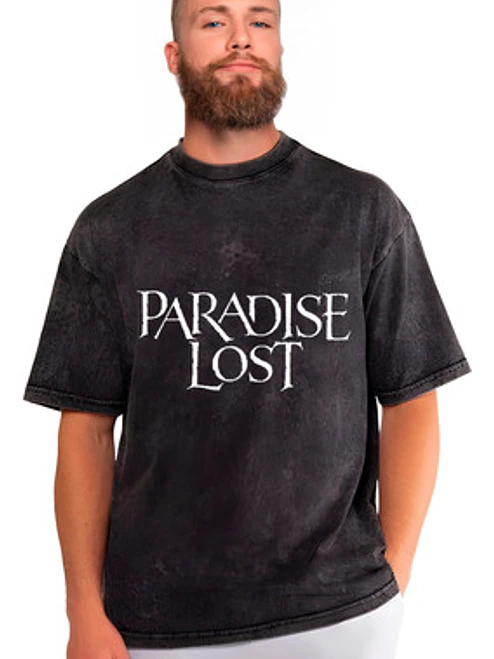 Polera Paradise Lost Efecto Jeans Desgastada Grafimax 1