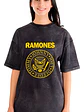 Polera Mujer Ramones Logo Efecto Jeans Desgastada Grafimax - Miniatura 1
