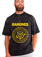 Polera Ramones Logo Efecto Jeans Desgastada Grafimax - Miniatura 1