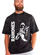Polera Ramones Efecto Jeans Desgastada Grafimax - Miniatura 1