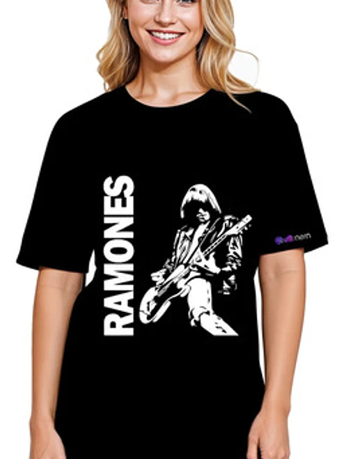 Polera Mujer Ramones Oversize Grafimax 1