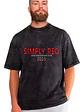 Polera Simply Red Tour 2025 Efecto Jeans Desgastada Grafimax - Miniatura 1