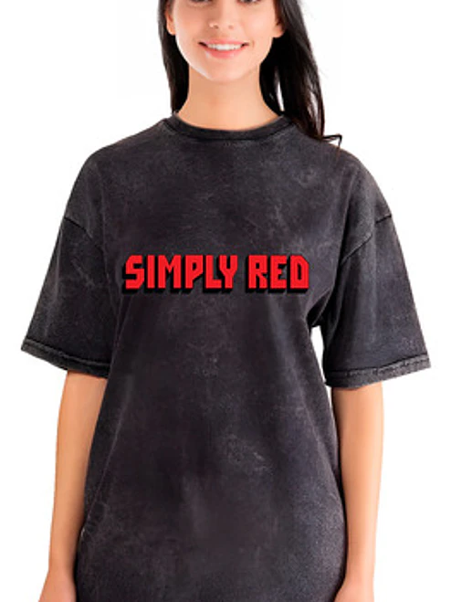 Polera Mujer Simply Red Efecto Jeans Desgastada Grafimax 1