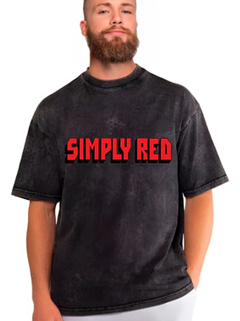 Polera Simply Red Efecto Jeans Desgastada Grafimax 1