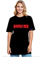 Polera Mujer Simply Red Oversize Grafimax - Miniatura 1