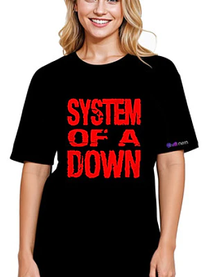 Polera Mujer System Of A Down Oversize Música Grafimax