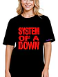 Polera Mujer System Of A Down Oversize Música Grafimax - Miniatura 1