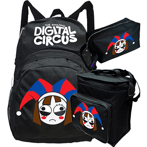 Mochila Pomni Digital Circus Pack Lonchera Estuche Grafimax