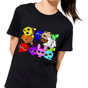 Polera Niñas Sprunki Videojuegos Grafimax