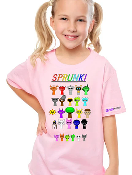 Polera Niñas Sprunki Personajes Videojuegos Grafimax 1