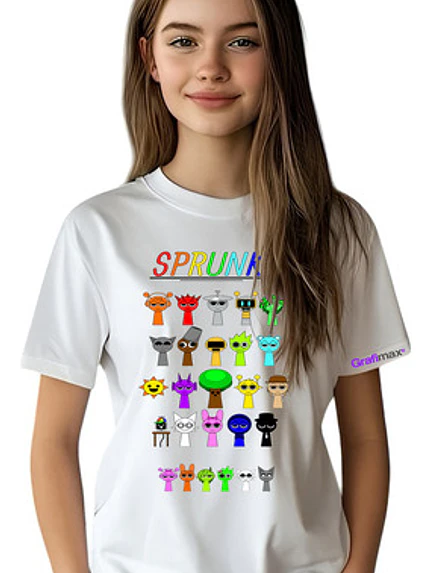 Polera Niñas Sprunki Personajes Videojuegos Grafimax 5