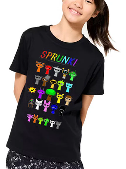 Polera Niñas Sprunki Personajes Videojuegos Grafimax 9