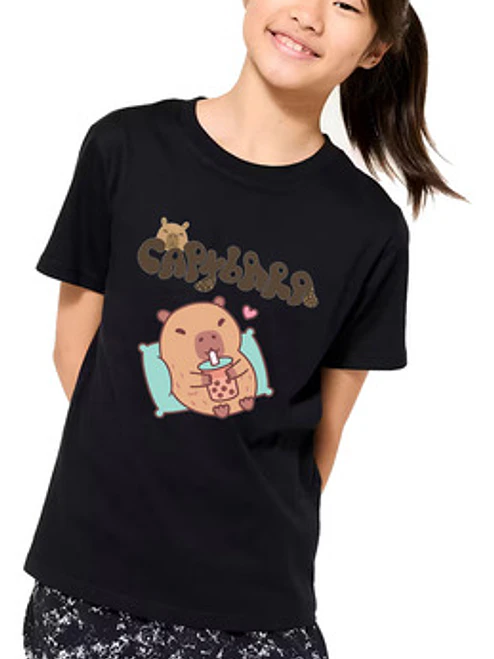 Polera Niñas Capibara Acostado Colores Grafimax 9
