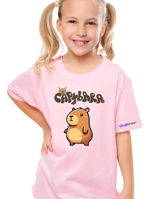 Polera Niñas Capibara Animado Diseños Grafimax 21