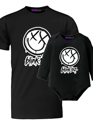 Pack Polera Papá E Hijo Punk Rock Blink 182 Grafimax
