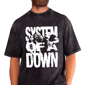 Polera System Of A Down Grupo Efecto Desgastada Grafimax