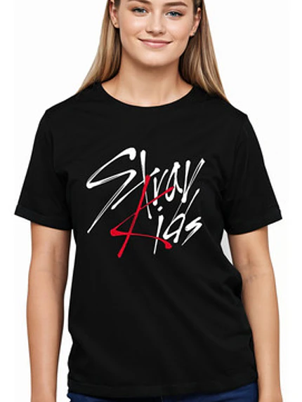 Polera Oversize Stray Kids K-pop Música Coreana Grafimax 1