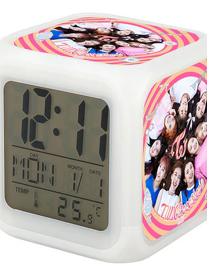 Reloj Despertador Led Twice Coaster Kpop Escritorio Grafimax