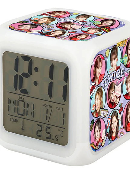 Reloj Despertador Led Twice Candy Pop Escritorio Grafimax 1