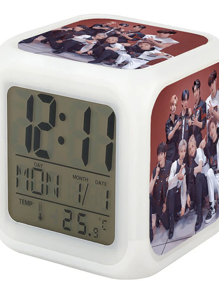Reloj Despertador Led Stray Kids Skz Escritorio Grafimax 1
